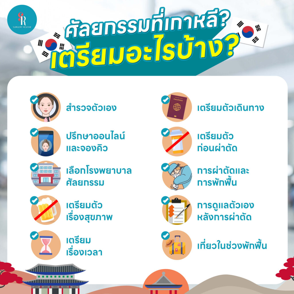 ศัลยกรรมที่เกาหลี เตรียมตัวอย่างไร